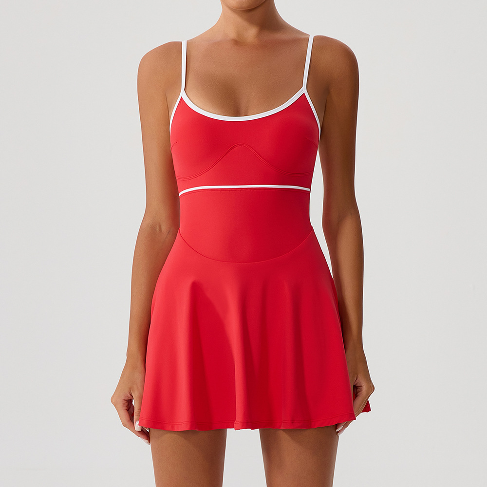 Yoga Fitness Dress - Tenniskleid für Damen mit Taschen, Golfröcke,