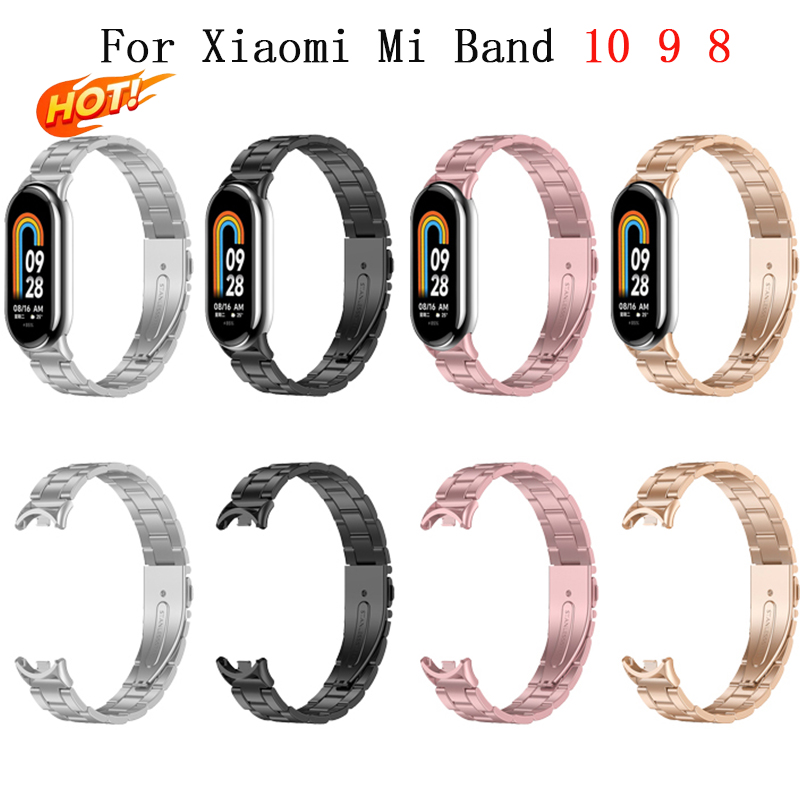 Fitness Tracker Band - Metallarmband für Xiaomi Mi Band 10