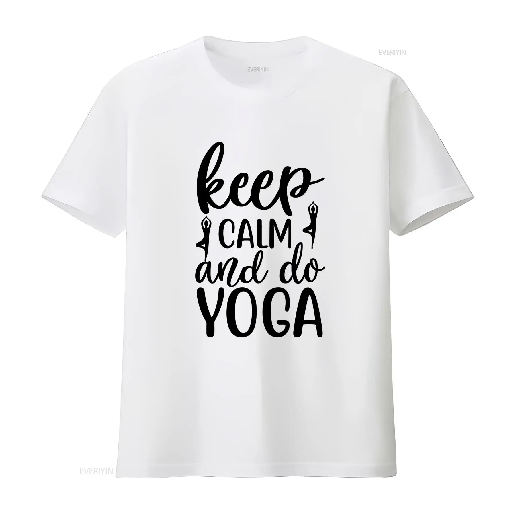 Yoga Fitness Quotes - Keep Calm and Do Yoga T-Shirt,