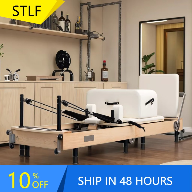 Yoga Fitness Machine - YTYIN Langlebiges Pilates-Reformer-Set für guten Körper,