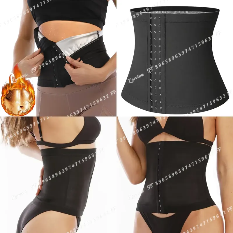 Waist Trainer Women - Damen-Saunaanzug, Taillentrainer, Schweißgürtel, Bauchreduzierer, Fitness-Fettverbrenner, Bauch-Schlankheitskorsett,