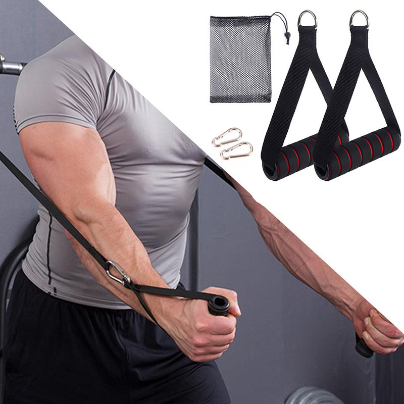 Yoga Fitness Machine - Hochleistungs-Kabelzuggriff mit Haken und D-Ring, Metall-Fitnessgriffe