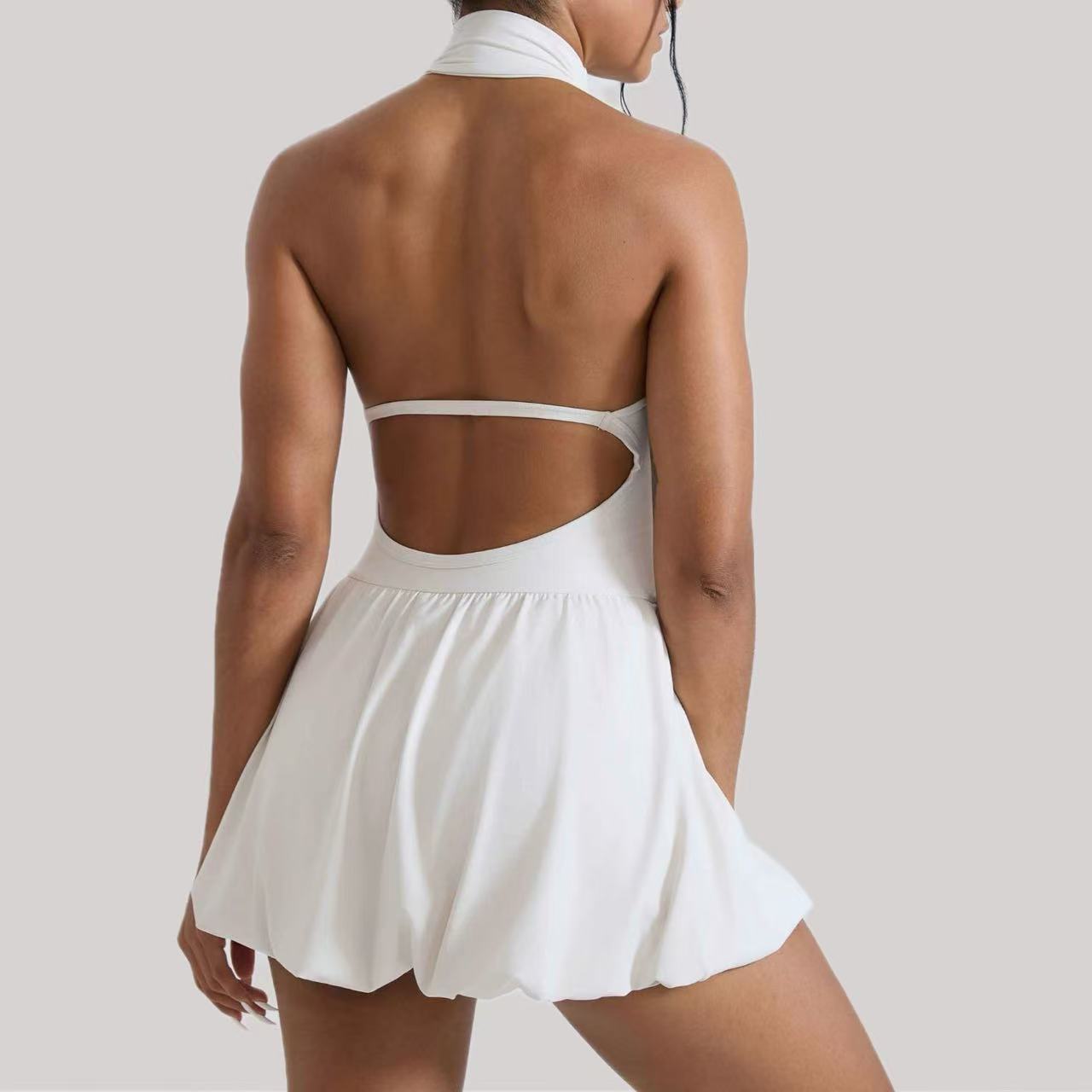 Yoga Fitness Dress - Ningyu High Neck Golf Tennis Kleid