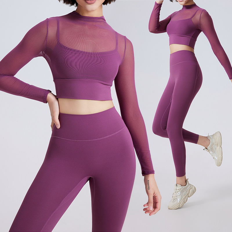 Yoga Fitness Dress - Yoga-Set 2-teilig Fitness Damen Gym-Anzug Sexy