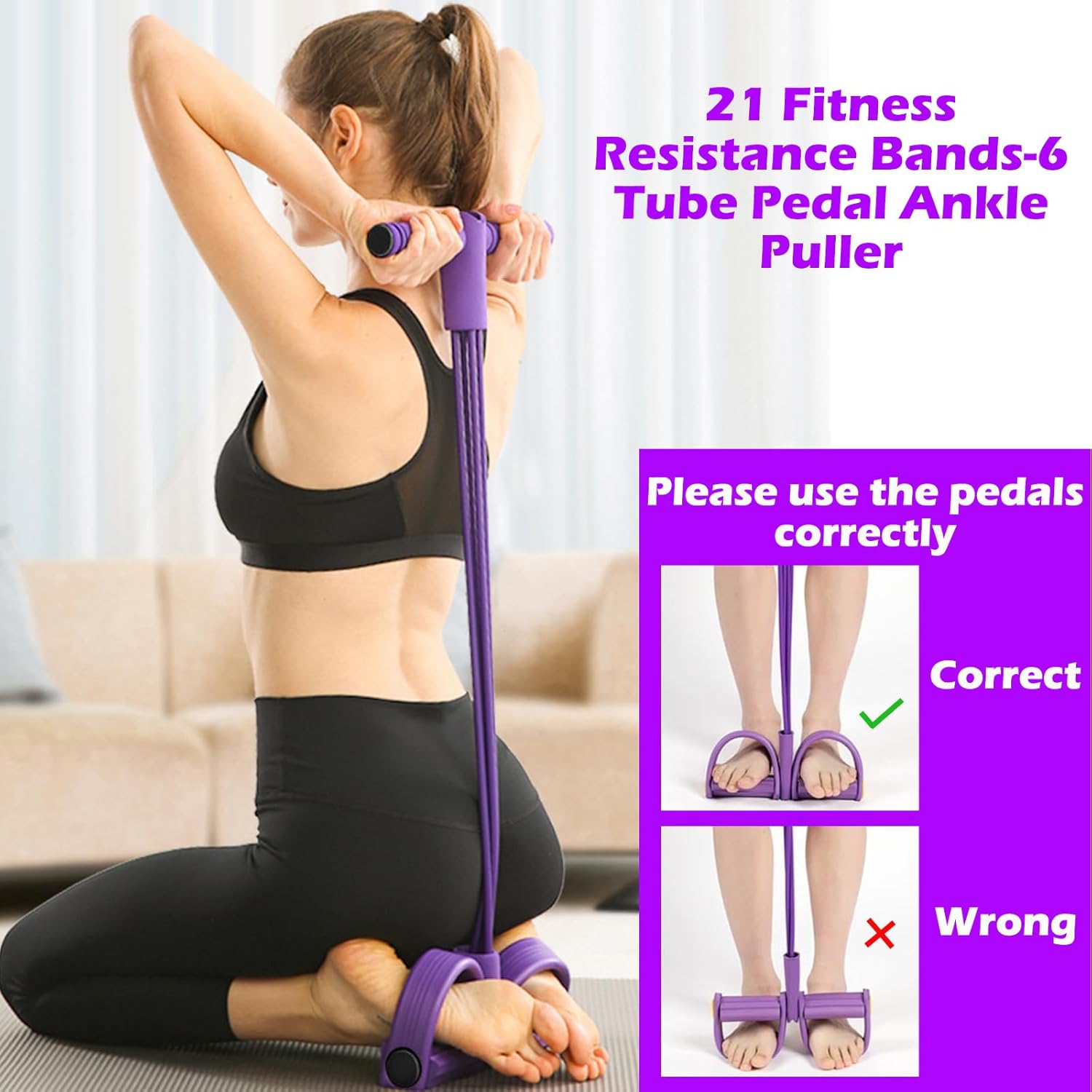 4/6-Röhren-Pedalspanner, multi – Yoga Pedal Puller Fitness Equipment Bewertung und Preis