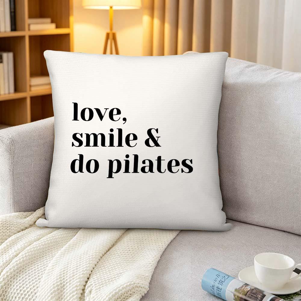 Love Smile Do Pilates Kissenbe – Yoga Fitness Quotes Bewertung und Preis