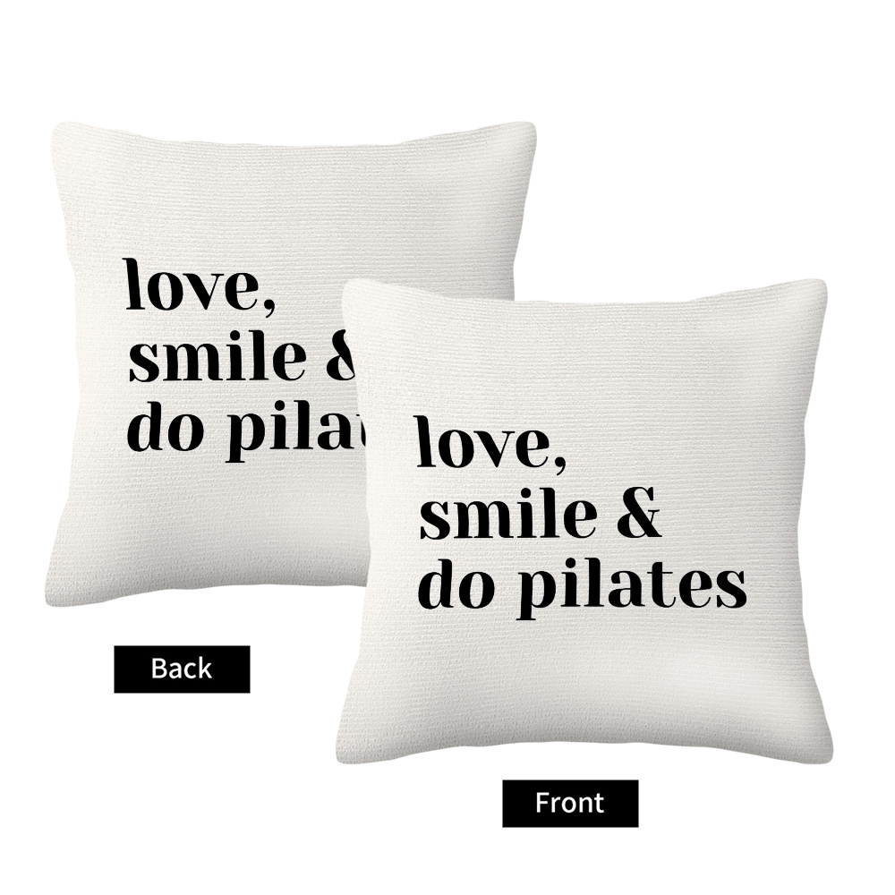 Love Smile Do Pilates Kissenbe – Yoga Fitness Quotes Bewertung und Preis