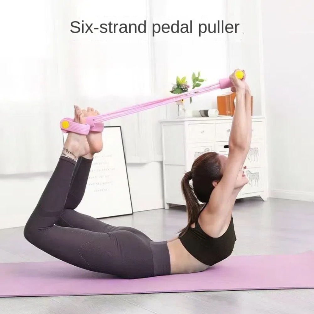 6-teiliges Widerstandsband-Set – Yoga Pedal Puller Fitness Equipment Bewertung und Preis