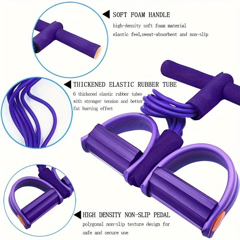 6-rohriges elastisches Yoga-Wi – Yoga Pedal Puller Fitness Equipment Bewertung und Preis