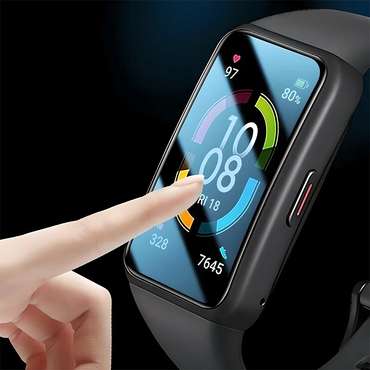 9D gebogenes gehärtetes Glas f – Fitness Tracker Band Bewertung und Preis