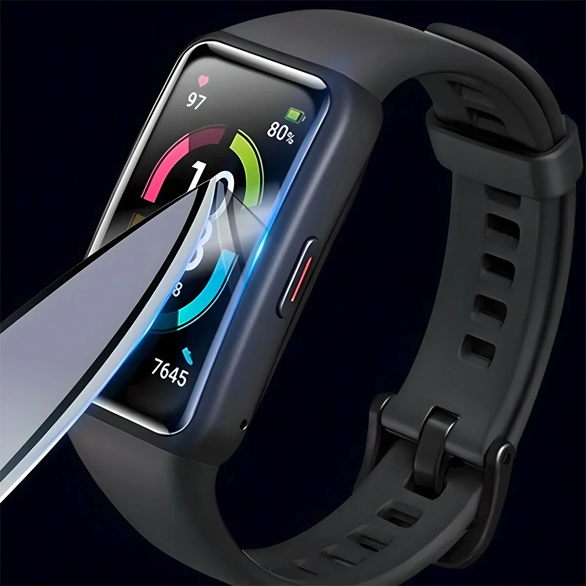 9D gebogenes gehärtetes Glas f – Fitness Tracker Band Bewertung und Preis
