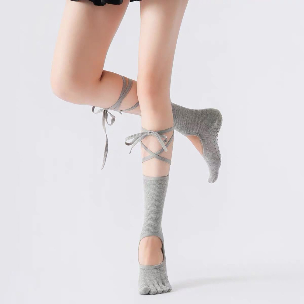 Ballerina-Yoga-Socken mit Schn – Yoga Fitness Up Bewertung und Preis