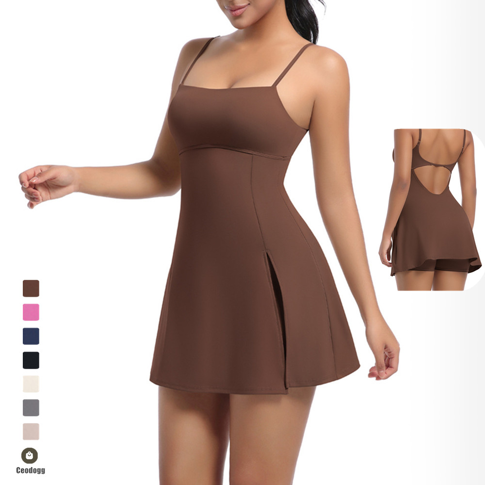 Pad-Bodysuit für Damen, Anti-S – Yoga Fitness Dress Bewertung und Preis