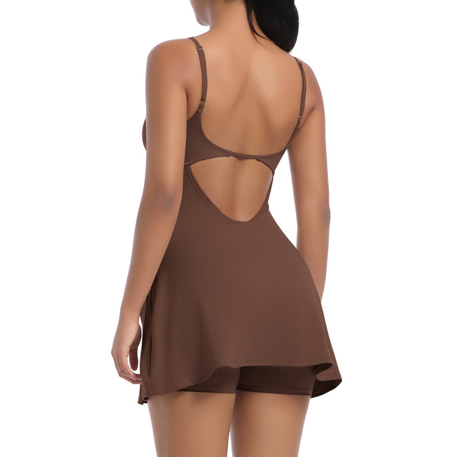 Pad-Bodysuit für Damen, Anti-S – Yoga Fitness Dress Bewertung und Preis